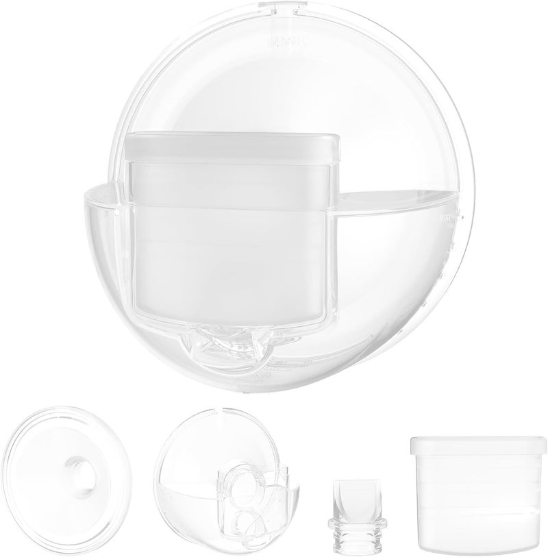 Paruu P10 Full Set Collector Cup, Original Breast Pump Parts, Wearable Breast Pump Replacement Accessories, 1 Set - Image 1
